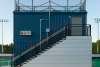 Stacked Pressbox over storage room ,University of Maine in Orono, Maine