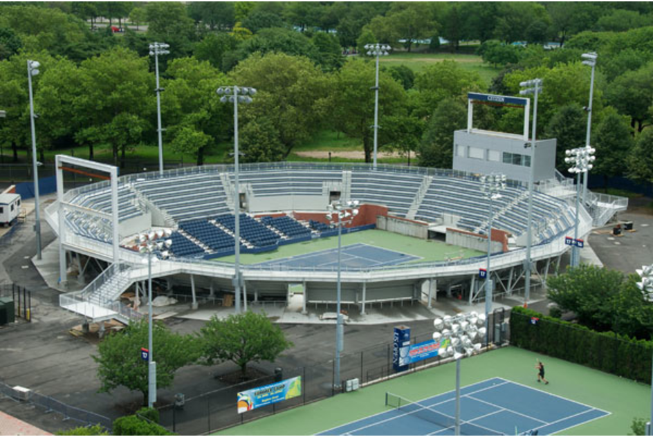 Arthur Ashe stadium aerial view